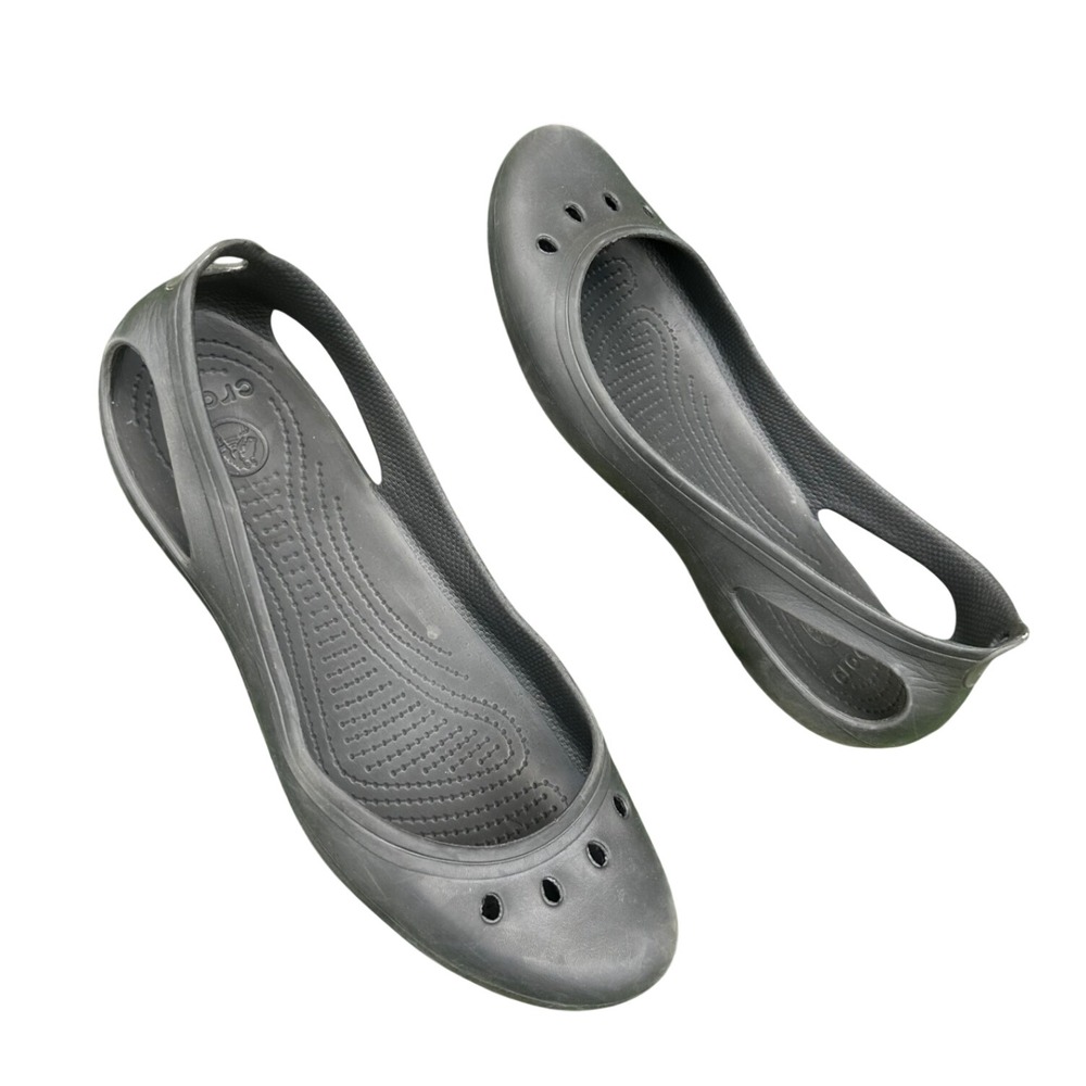 Crocs Women's Kadee Ballet Flats Size 11 Black Shoes